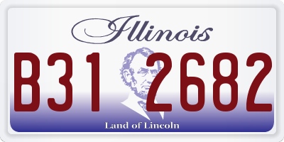 IL license plate B312682