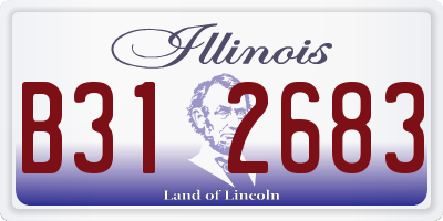 IL license plate B312683