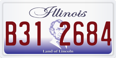 IL license plate B312684