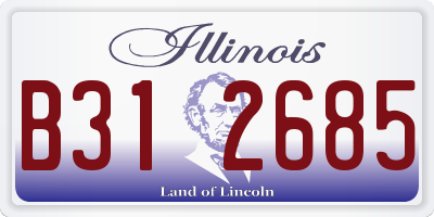 IL license plate B312685