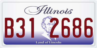IL license plate B312686