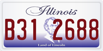 IL license plate B312688