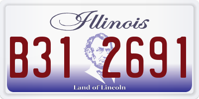IL license plate B312691