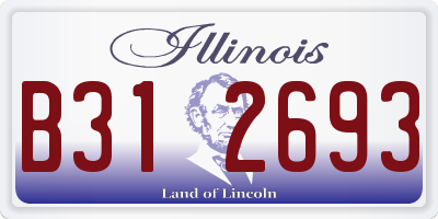 IL license plate B312693