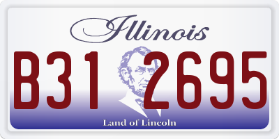 IL license plate B312695