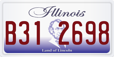 IL license plate B312698