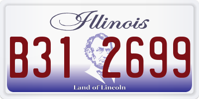 IL license plate B312699