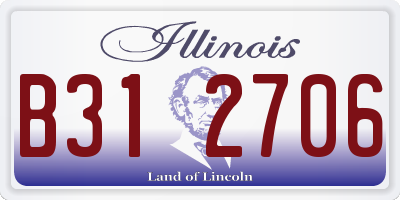 IL license plate B312706