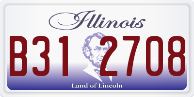 IL license plate B312708