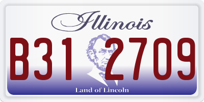 IL license plate B312709