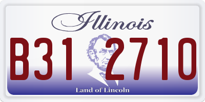 IL license plate B312710
