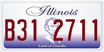IL license plate B312711