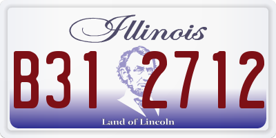 IL license plate B312712