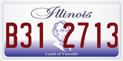 IL license plate B312713