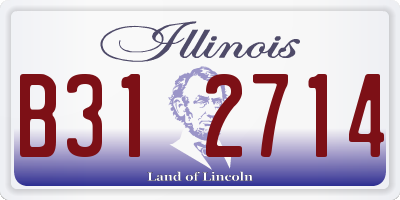 IL license plate B312714
