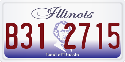 IL license plate B312715