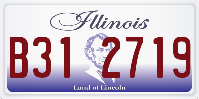 IL license plate B312719