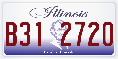 IL license plate B312720
