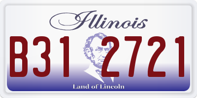 IL license plate B312721