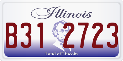 IL license plate B312723