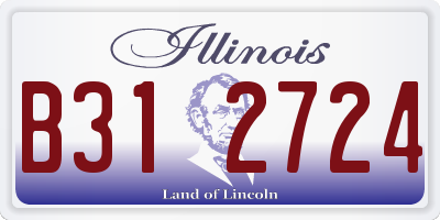 IL license plate B312724