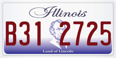 IL license plate B312725