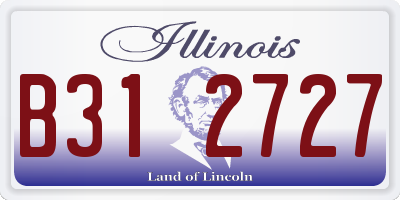 IL license plate B312727