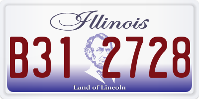 IL license plate B312728