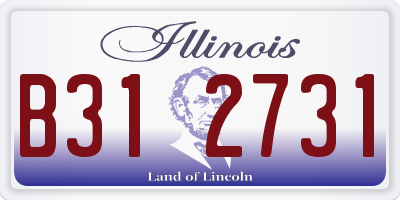 IL license plate B312731