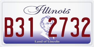 IL license plate B312732