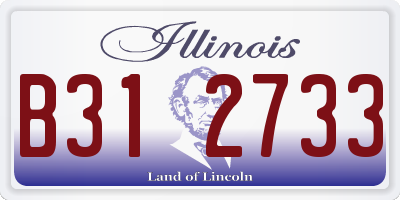 IL license plate B312733