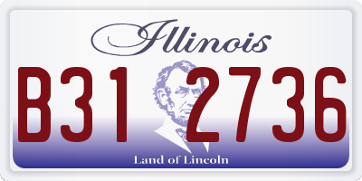 IL license plate B312736