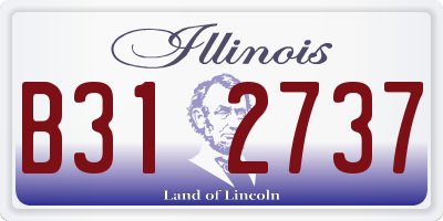 IL license plate B312737