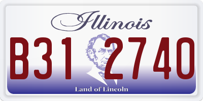 IL license plate B312740