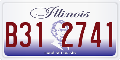 IL license plate B312741