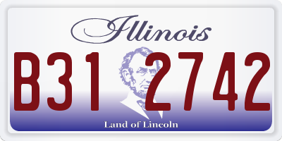 IL license plate B312742