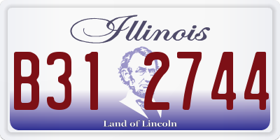 IL license plate B312744