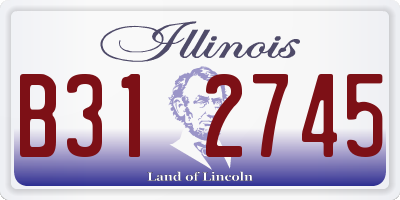 IL license plate B312745