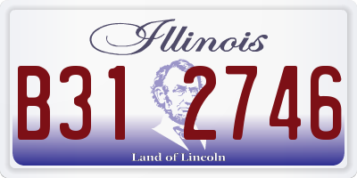 IL license plate B312746