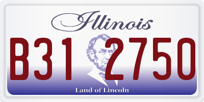 IL license plate B312750
