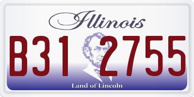 IL license plate B312755