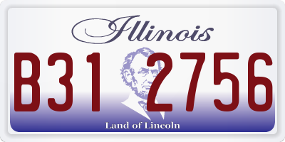 IL license plate B312756