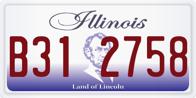 IL license plate B312758