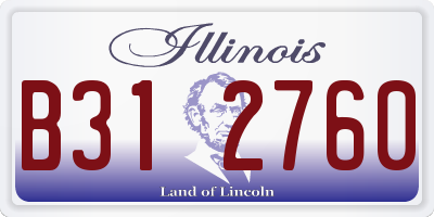 IL license plate B312760
