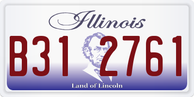 IL license plate B312761