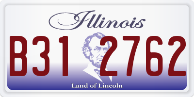 IL license plate B312762