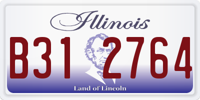 IL license plate B312764