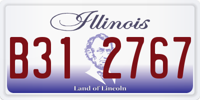 IL license plate B312767