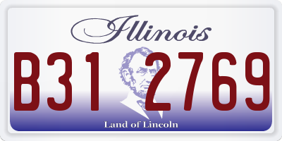 IL license plate B312769