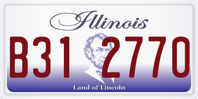 IL license plate B312770